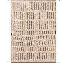 New Beige Colour Moroccon Handmade Wool Rug